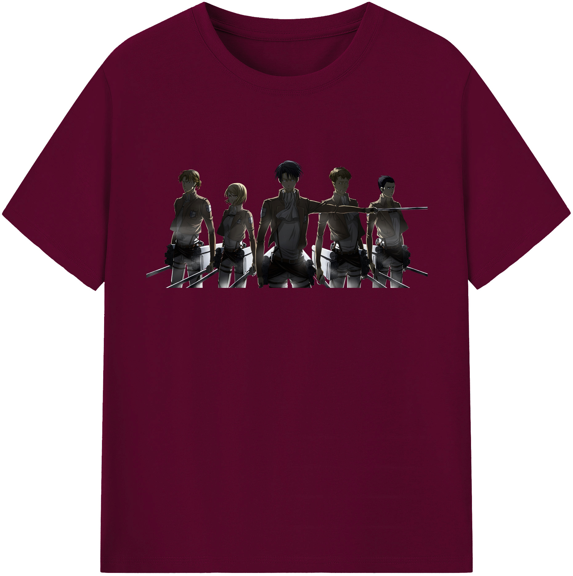 （画像用） 進撃の巨人 Attack on Titan レディースカジュアルプリントTシャツ（綿100％）